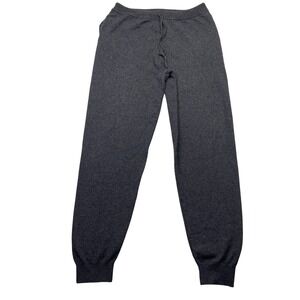 Luca Faloni Mens Charcoal Grey 100% Cashmere Knit Joggers Italy XXL Fits 30"